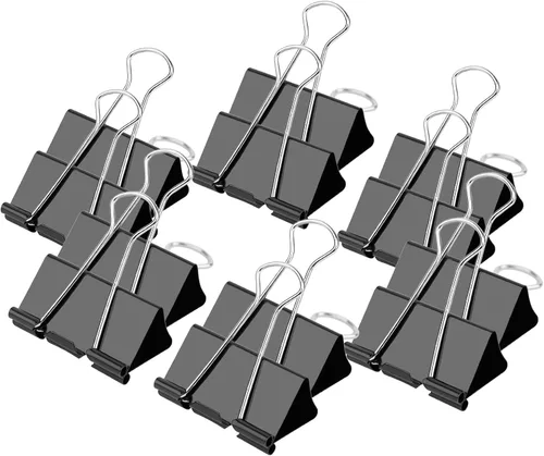 Vista 15 de Ufmarine Clips pequeños de 1 pulgada de largo, (72 piezas) clips de papel pequeños para suministros de oficina