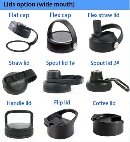 Vista 7 de Castellanos Polerce - Tapa abatible de boca ancha para café (color negro) - Compatible con todas las botellas de boca ancha