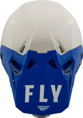 Vista 3 de Fly Racing, Formula CP - Casco de motocicleta para adulto (gris/azul, talla XXL)