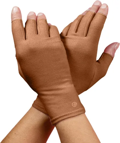 Vista 14 de GRACE & ABLE Guantes de compresión para artritis - Dedo abierto, mezcla de algodón, soporte de mano ligero y transpirable