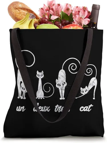Vista 4 de Un Deux Trois - Bolso vintage para gatos y gatos franceses