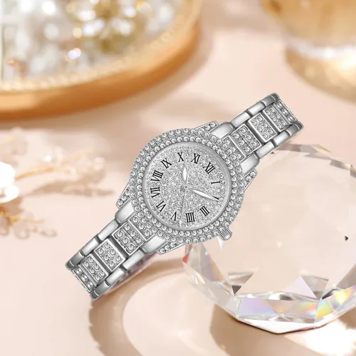 Vista 3 de SENRUD Moda señoras pulsera reloj analógico de cuarzo reloj para mujer (01 blanco), 01 Blanco, Moderno