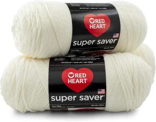 Vista 5 de RED HEART Paquete de 3 hilos Super Saver, ARAN paquete de 3