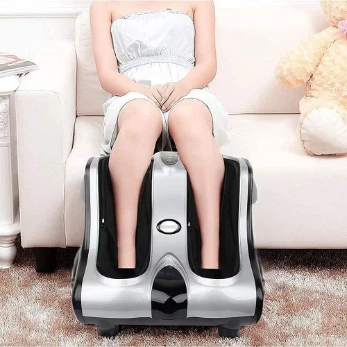 Vista 2 de TOEWOE Máquina masajeadora de pies con calor, masajeador de piernas, máquina masajeadora eléctrica Shiatsu, terapia de amasamiento profundo, mejora