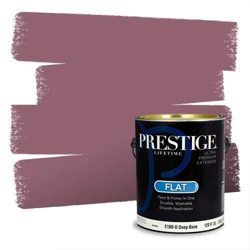 Vista 72 de Prestige Paints Pintura exterior e imprimación en uno, 1 galón, plano, coincidencia comparable de Valspar* Amber Rose*