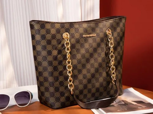 Vista 3 de Montana West Bolso de mano para mujer con asa superior con cadena