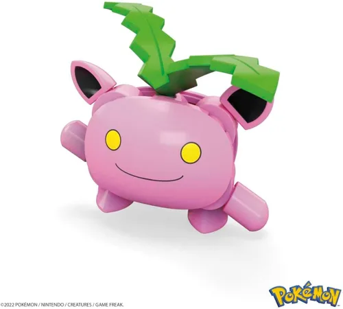 Vista 4 de MEGA Pokemon Hoppip - Juego de construcción con 21 ladrillos y piezas compatibles y Poke Ball, juego de regalo de juguete para edades de 6 años
