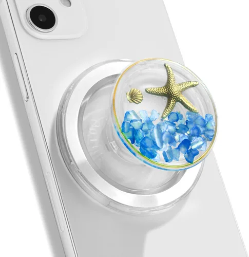 Vista 12 de Soporte plegable extensible estilo océano para teléfono celular, tableta, accesorio de teléfono celular (turquesa)
