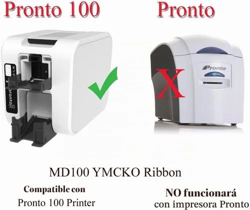 Vista 2 de Magicard Cinta Pronto100 MD100YMCKO con software CardPresso