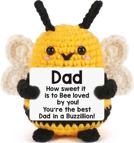 Vista 11 de LEJIAJINW - Regalos para tía para mujer, regalos de cumpleaños para tía de sobrina sobrina, linda abeja de ganchillo hecha a mano, regalo único