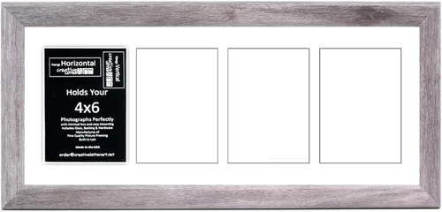 Vista 48 de Marcos Creative Letter Art para fotografías en forma de collage abierto de 4 x 6 con vidrio reforzado y marco de madera de 1 1/2, fotografía 5