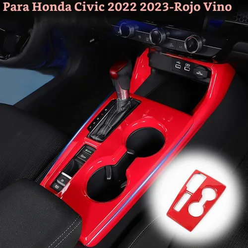 Vista 2 de MUXEE Marco de Consola Central Civic de 11ª Generación Cubierta de Panel de Cambio de Marchas Trim para Honda Civic 2022 2023 2024 2025 2026 - ABS