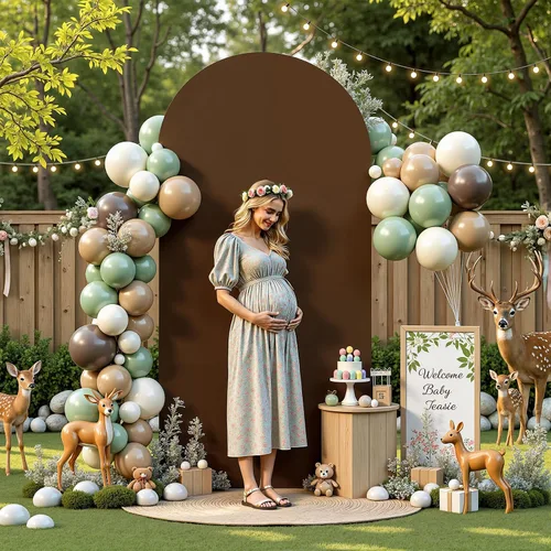 Vista 80 de Baby Blue Arch Backdrop Cover, 6FT Spandex Fitted Wedding Arch Stand Covers Round Top Chiara Backdrop Cover for Birthday Party Ceremony Banquet Azul