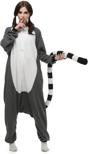 Vista 4 de Unisex Adult Onesie Animal Pajamas One-Piece Cosplay Costume Women Man Halloween Christmas