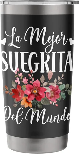 Vista 3 de La Mejor Suegrita Del Mundo - Vaso aislado de acero inoxidable para suegra española