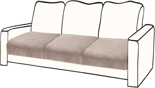 Vista 19 de BT.WA Funda de Cojín de Sofá de Terciopelo 1 Pieza Funda de Cojín de Asiento Elástica Funda de Sillón Fundas Separadas de Sofá Seccional Protector