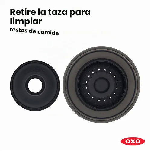 Vista 4 de OXO Good Grips - Tapón de colador para fregadero 2 en 1
