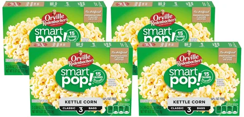 Vista 5 de Orville Redenbacher's Smart Pop! Palomitas de maíz con sabor a mantequilla (paquete de 2) 6 cajas
