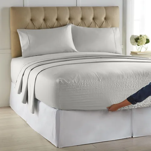 Vista 12 de BrylaneHome Bed Tite - Juego de sábanas de microfibra, tamaño individual, diseño floral azul