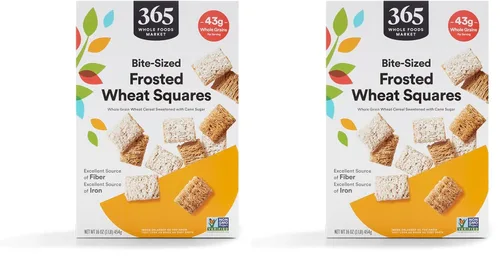 Vista 6 de 365 by Whole Foods Market, Cereal cuadrado de trigo del tamaño de un bocado, 14 onzas