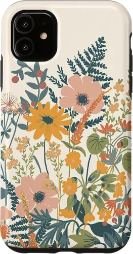 Vista 8 de iPhone 16 Cute Summer Wildflowers Pattern Design Floral Case