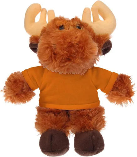 Vista 4 de Plushland Alce flexible de 8 pulgadas con camiseta, regalo personalizado, texto personalizado en la camiseta, gran regalo para el día de la madre