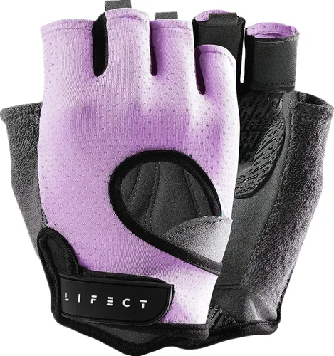 Vista 7 de LIFECT Freedom - Guantes de entrenamiento para levantamiento de pesas que cubre los nudillos, guantes cortos sin dedos con dorso curvo abierto