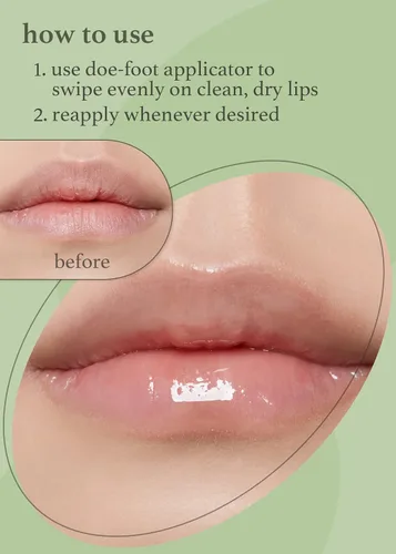 Vista 9 de NOONI Aceite labial vegano coreano, té de manzana, 0.12 onzas líquidas + aceite de labios coreano, Appletea, paquete de 0.12 onzas líquidas