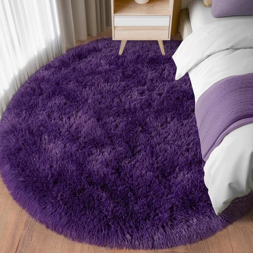 Vista 37 de Alfombras lanudas para dormitorio, sala de estar, dormitorio universitario, habitación de niños, decoración, alfombra suave y moderna