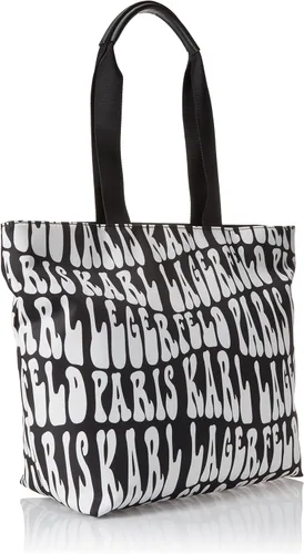 Vista 2 de Karl Lagerfeld Paris Bolso tote de mezclilla Hb para mujer, denim, talla única de EE. UU, Azul (Denim)