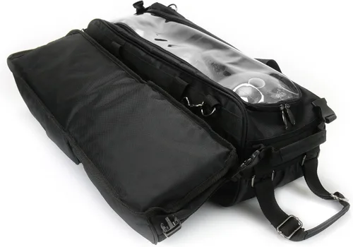 Vista 3 de Carro de torneo de bolos de lujo para 3 bolas con zapatero y bolsa de accesorios desmontables
