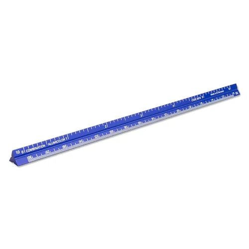 Vista 54 de Alumicolor Regla Métrica de Bolsillo para Arquitecto de Aluminio, 15CM, Negro