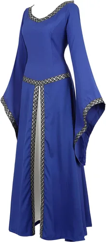 Vista 138 de Kranchungel - Vestidos renacentistas de estilo medieval/irlandés/campesino para mujer; disfraz de hada, para bailes
