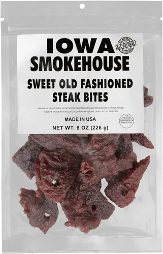 Vista 4 de IOWA SMOKEHOUSE Bocaditos de bistec, 4 onzas (pimienta negra agrietada pequeña)