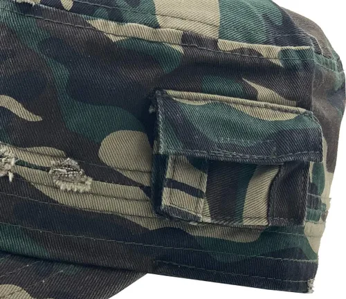 Vista 7 de Cadet Army - Gorra de estilo militar básico diario (ahora con la versión de bolsillo Stash)