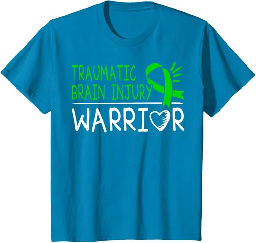 Vista 45 de Camiseta de lesión intracraneal - Camiseta de conciencia TBI, Negro, S