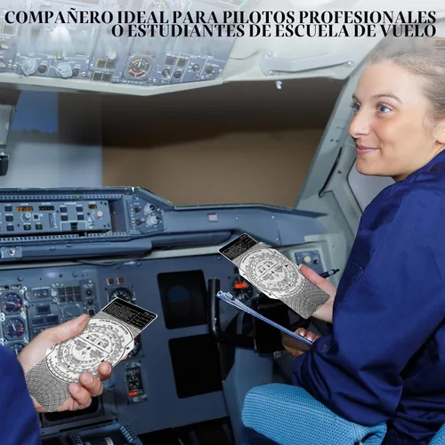 Vista 5 de Computadora de vuelo Saysurey E6b, calculadora de aviación de plástico