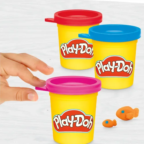 Vista 8 de Play-Doh Disney Junior Mickey Mouse Clubhouse, Stamp & Go Megapack con Mickey, Minnie y Donald, artes y manualidades, juguetes preescolares