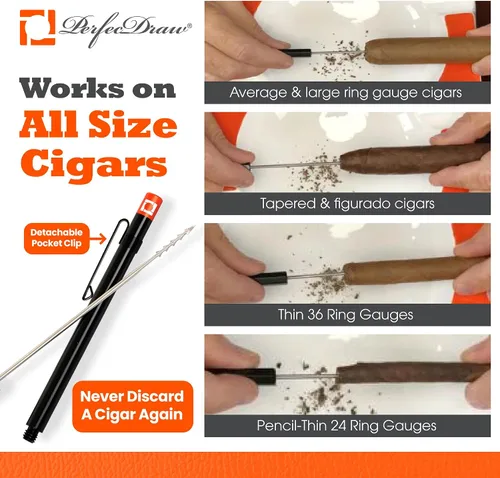 Vista 3 de Perfec - Herramienta Patentada PerfecDraw para Mejorar el Tiroteo de Cigarros y Goma, 5 pulgadas