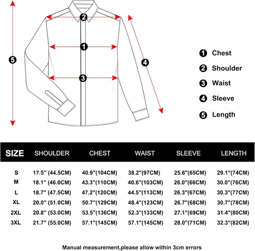 Vista 4 de DiBanGu Camisas de vestir lisas para hombre, casual, de manga larga, con botones, ajuste regular, elásticas, sin arrugas, con bolsillo