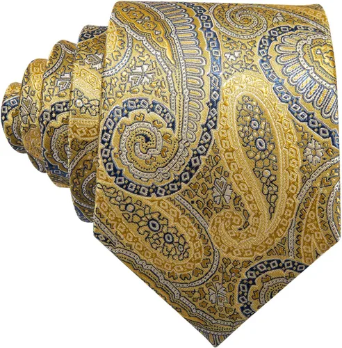 Vista 130 de Barry.Wang - Juego de corbata de seda para hombre, diseño de cachemira, pañuelo y gemelos de bolsillo