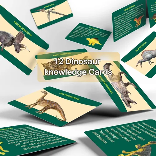 Vista 6 de Huevos fósiles de dinosaurio Juguetes de dinosaurio - 12 huevos de dinosaurio Kit de excavación con alfombrilla de juego para niños de 5 a 7 años