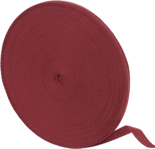 Vista 20 de uxcell Cinta de sarga de algodón de 50 yardas, cinta de espiga de 3/8 pulgadas para coser ropa, manualidades (azul)