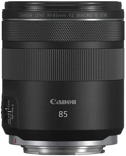 Vista 3 de Canon RF 85mm F2 Macro IS STM, Compact Medium-Telephoto Black Lens (4234C002)