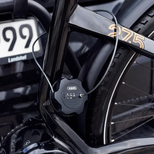 Vista 3 de ABUS Combiflex Adventure Cable Lock - Cerradura para asegurar esquís, cochecitos, e-scooters y scooters - Cable de acero de 29.5 in - con código