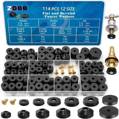 Vista 15 de ZDBB 1000 piezas 18 tamaños Kit de juntas tóricas + Kit surtido de 18 tamaños de arandelas de goma para fontanería, grifos, tubería de agua