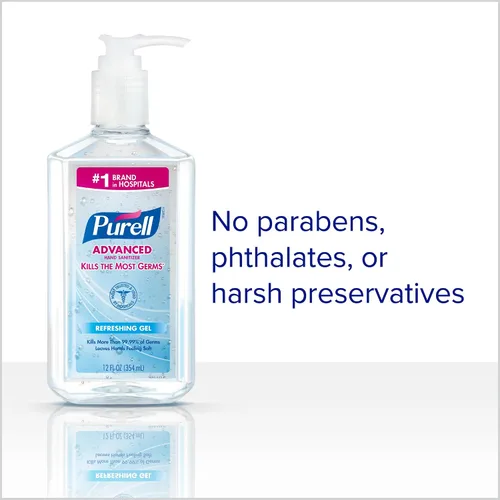Vista 3 de Desinfectante instantáneo avanzado para las manos PURELL, botella, Transparente, 12