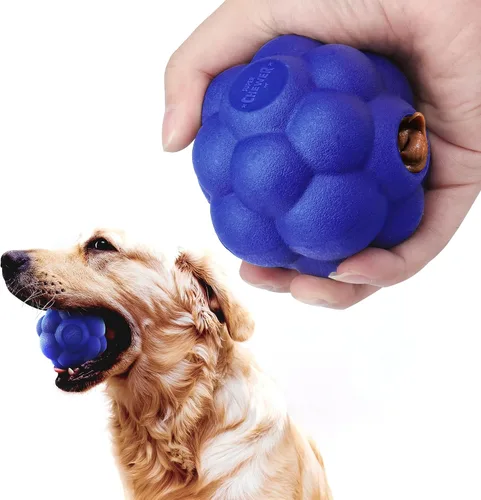 Vista 10 de SuperChewer - Pelota de juguete resistente para perros, reemplazo de por vida, goma natural fuerte, gran juguete para buscar perros, juguetes