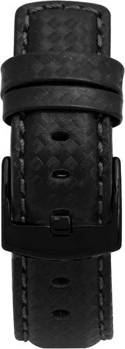 Vista 7 de Bandini Correa de cuero de fibra de carbono para hombre para Apple Watch de 1.732 in 1.772 in 1.654 in 1.614 in 1.575 in 1.496 in Ultra 1.929 in