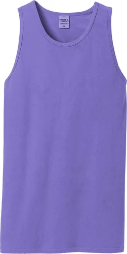 Vista 4 de Port & Co Playa Wash - Camiseta sin mangas teñida con prenda-PC099TT Amatista